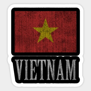 Vietnam retro flag Sticker